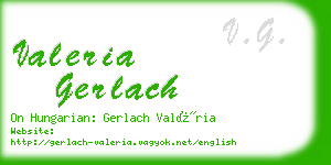 valeria gerlach business card